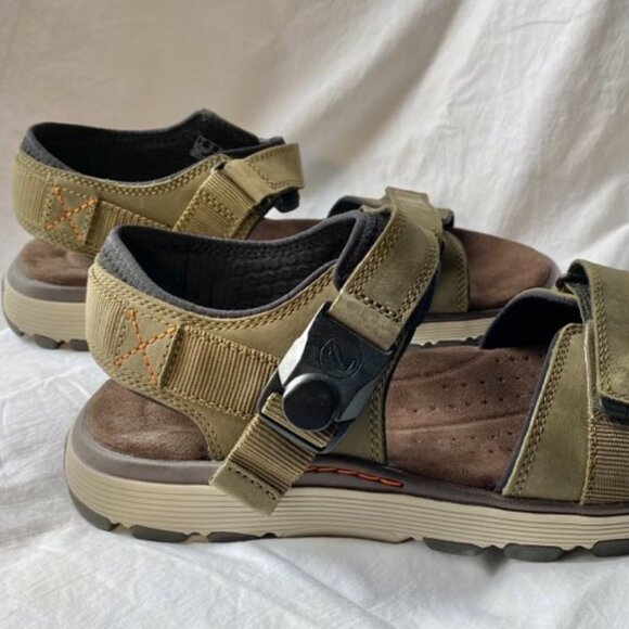 Clarks (Unstructured) - Men's 10 - Leather Sandals - New w/o Tag - Picture 3 of 13